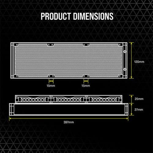 Corsair iCUE H150i Elite LCD Display CPU Liquid Cooler (Black)